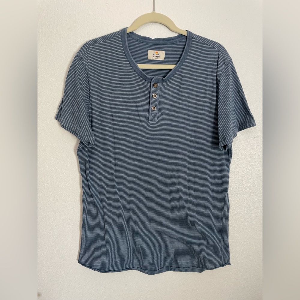 Marine Layer Striped Henley - M/L